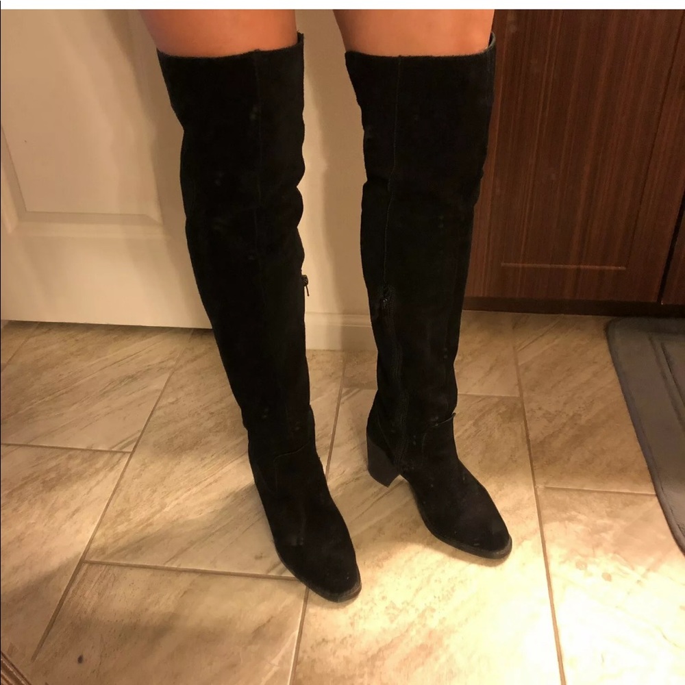 Jeffrey Campbell Over the knee boots 8.5 suede